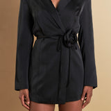 Premium Corsage Tie Romper