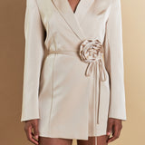 Premium Corsage Tie Romper