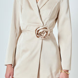 Premium Corsage Tie Romper