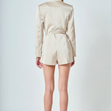 Premium Corsage Tie Romper