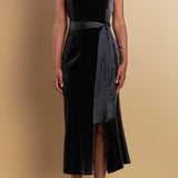 Strapless Velvet Maxi Dress