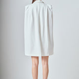 Caped Blazer Romper