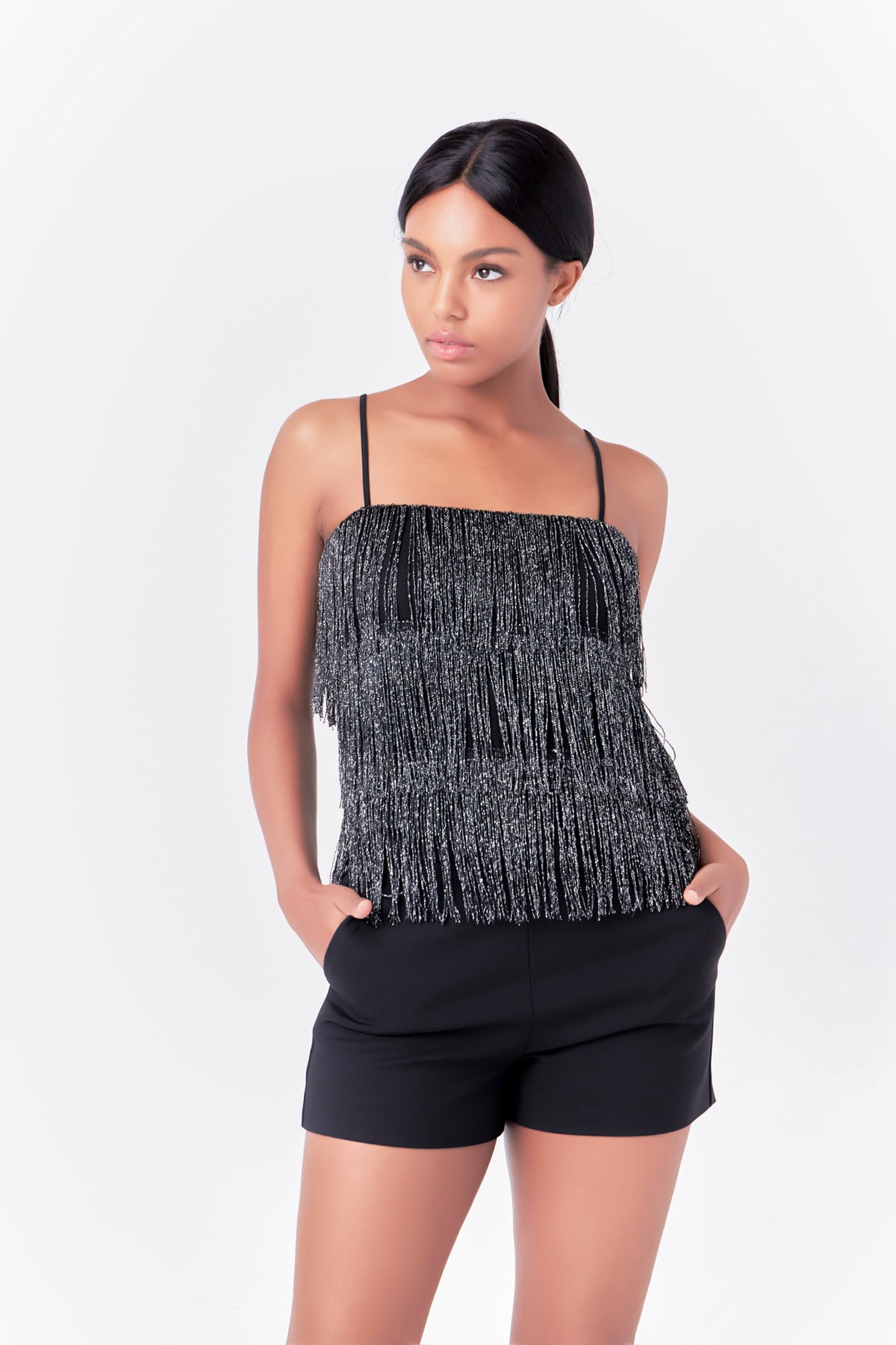 Fringe Tiered Top