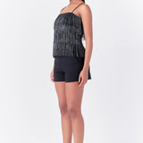 Fringe Tiered Top