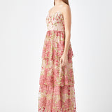 Floral Embroidered Maxi Dress