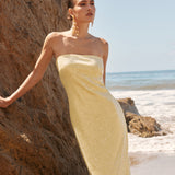 Strapless Sequined Maxi Dress