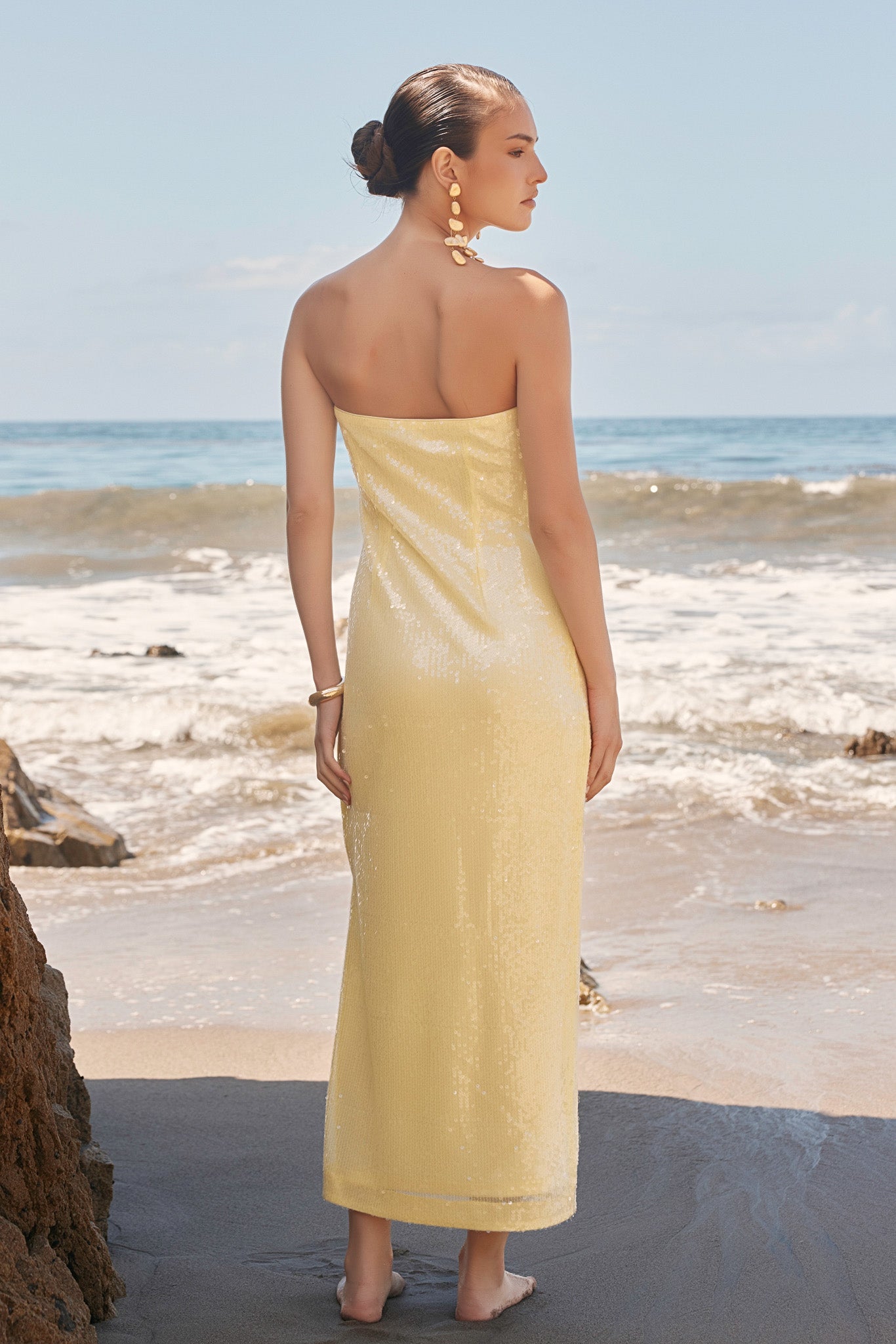 sequin strapless dress Endless Rose
