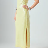 Strapless Sequins Maxi Dress
