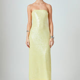 Strapless Sequins Maxi Dress