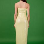 Endless Rose - Strapless Sequined Maxi Dress BUTTER / L Endless Rose - Strapless Sequined Maxi Dress BUTTER / L