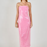 Courtney Strapless Sequined Maxi Dress