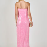 Courtney Strapless Sequined Maxi Dress