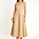 Savannah Linen Sleeveless Maxi Dress