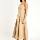 Savannah Linen Sleeveless Maxi Dress