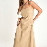 Savannah Linen Sleeveless Maxi Dress