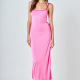 Contrast Binding Maxi Dress