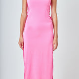 Contrast Binding Maxi Dress