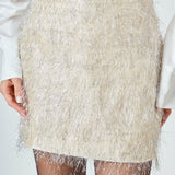 Fringe Mini Skirt