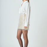 Fringe Mini Skirt