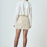 Fringe Mini Skirt