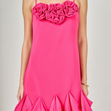 Rose Bubble Mini Dress