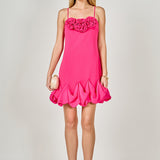 Rose Bubble Mini Dress
