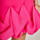 Rose Bubble Mini Dress