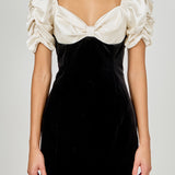 White Combo Mini Dress