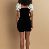 White Combo Mini Dress