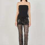Flared Sequins Pants
