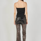 Flared Sequins Pants
