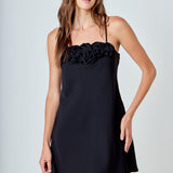 Corsage Mini Dress
