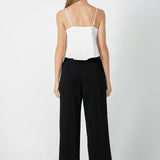 Corsage Bow Flowy Top