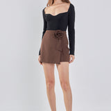 Corsage Mini Skirt