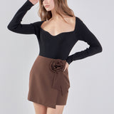 Corsage Mini Skirt