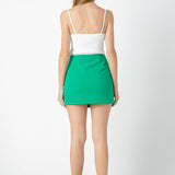 Corsage Mini Skirt