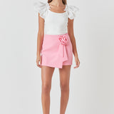 Corsage Mini Skirt