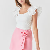 Corsage Mini Skirt