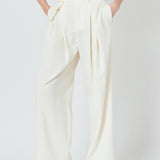 Front Pleat Wide Trousers