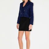 Boucle Tweed Double Breast Jacket