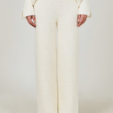 Textured Fuzzy Knit Pants