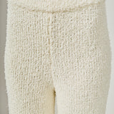 Textured Fuzzy Knit Pants
