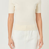 Jewel Trim Half Sleeve Top