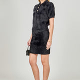 Fuzzy Jewel Sweater Top