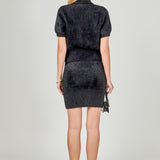 Fuzzy Jewel Sweater Top