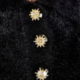 Fuzzy Jewel Sweater Top