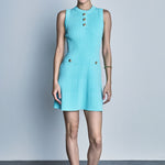 Shank Button Knit Mini Dress – Endless Rose
