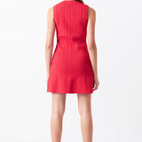 Shank Button Knit Mini Dress