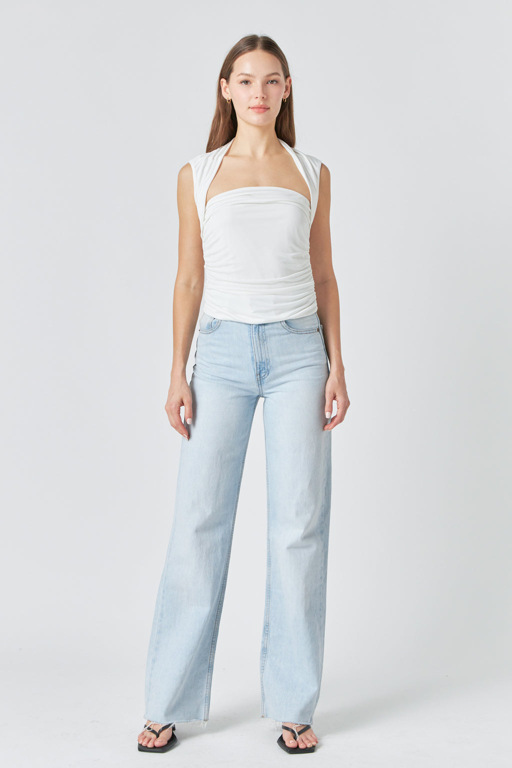 Draped Ruched Top