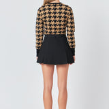 Knit Houndstooth Sweater
